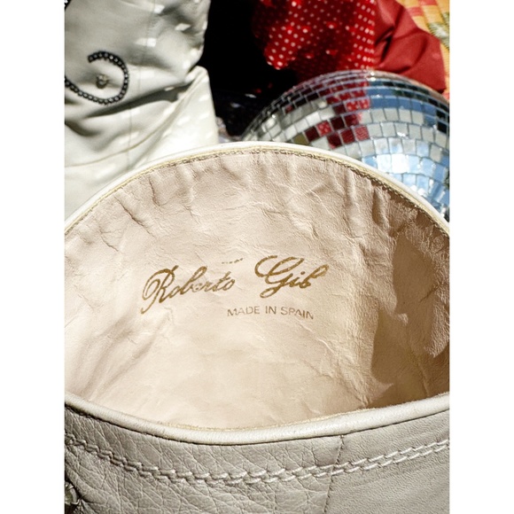 VTG Roberto Gil Leather Rhinestone Boots 9M - Picture 3 of 6